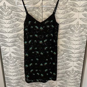 French Connection beaded leopard dress - Size 4